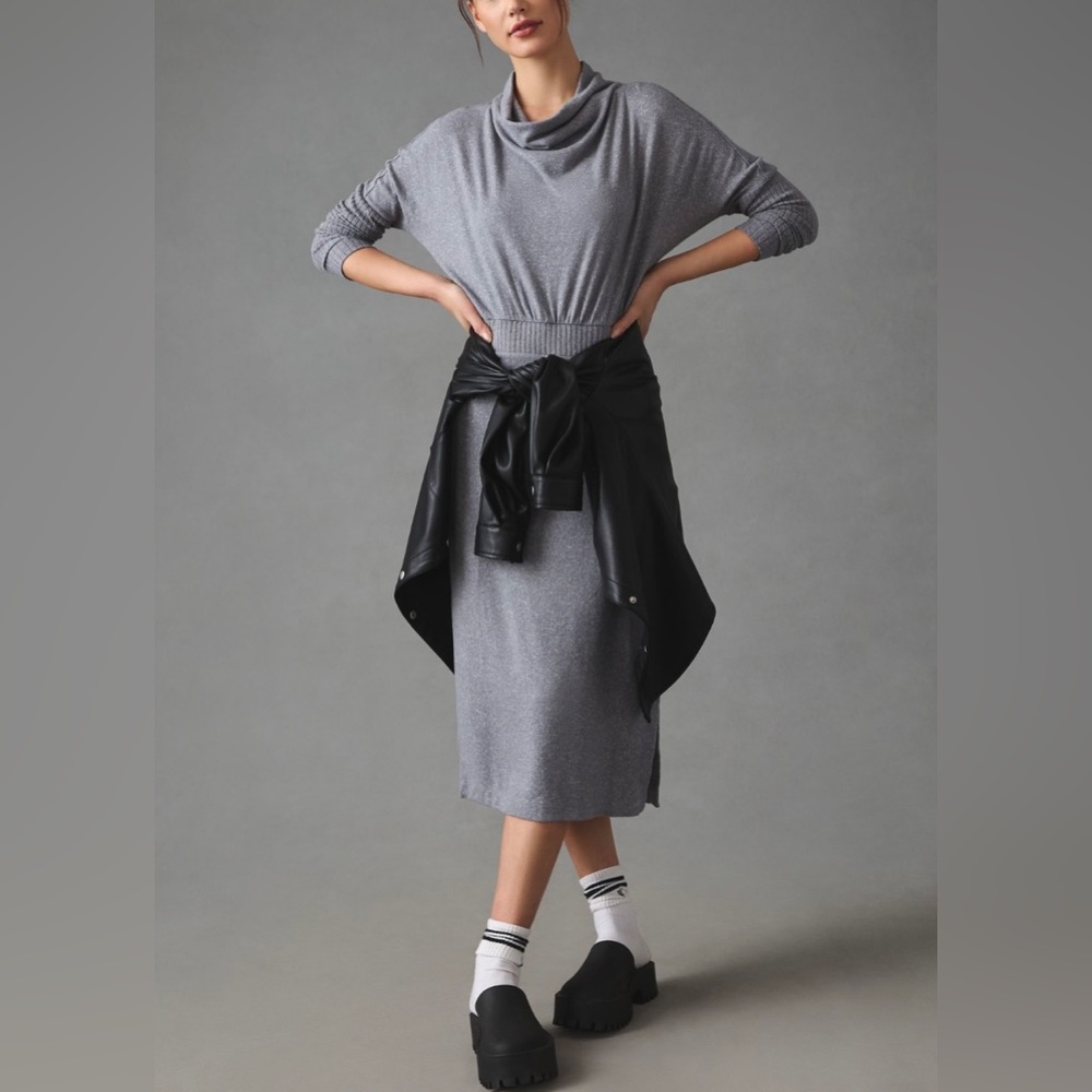 Daily Practice by Anthropologie Draped Cowl Neck Maxi Dress - Picture 5 of 6